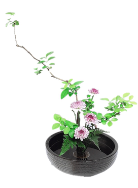 陶瓷中式风禅意复古黑色花器