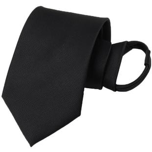 一拉得领带男拉链式懒人正装商务易拉得蓝色保安黑色拉链领带男士