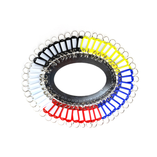 钥匙板加厚金属钥匙盘圆盘可标记收纳神器家用办公室锁匙环圈挂钩