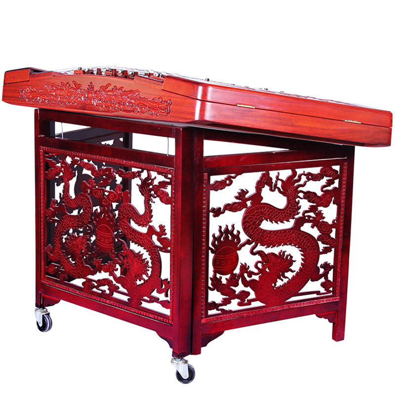 梵巢传统民族弹拨乐器演奏红花梨木材质雕龙考级402扬琴赠盒YQ-05