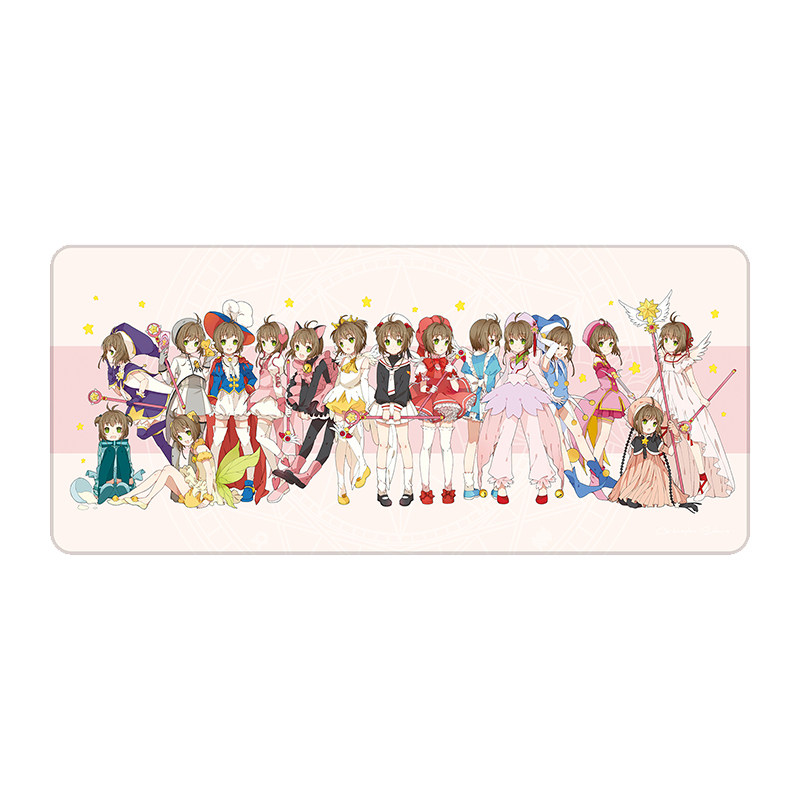 CLEAR质物 粉色系小樱魔法阵dva美少女游戏鼠标垫桌垫