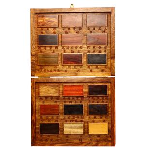 名木香府小叶紫檀木鉴名木标本黄花梨木红木木材样板檀香紫檀绿檀