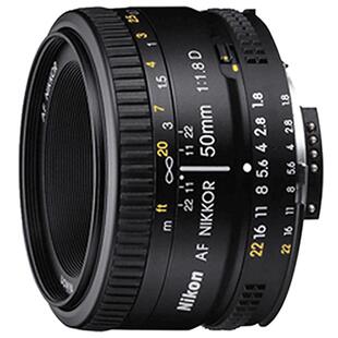 尼康50 1.8D单反定焦镜头AF 50mm f/1.8D人像大光圈镜头小痰盂