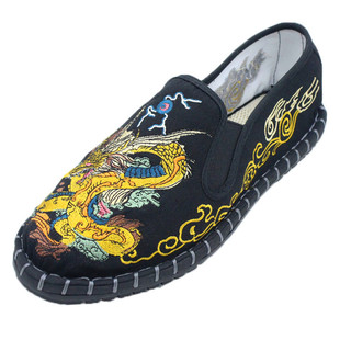 社会鞋男快手红人春秋色鬼刺绣潮鞋透气防臭老北京布鞋休闲开车鞋