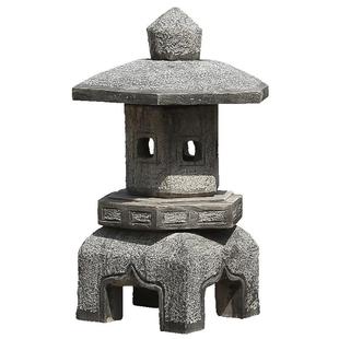 石灯天然大理石庭院户外酒店装饰落地石灯摆件石雕青石仿古石灯笼