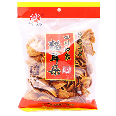 四川特产袋装肥肠酥素食猫耳朵