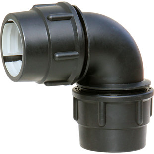 快速锁母弯头灌溉pe管弯通塑料快接活扣90度弯大棚喷灌滴灌管配件