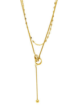 网红双层项链女潮ins冷淡风欧美