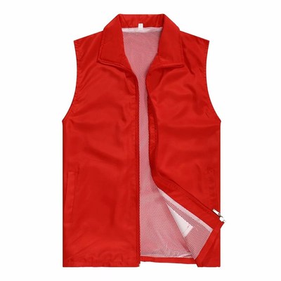 志愿者背心印字图刺绣工作服定制