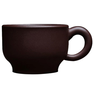 功夫茶带把小茶杯手工非陶瓷茶碗宜兴茶具闻香杯主人杯紫砂品茗杯