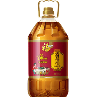 福临门非转基因老豆油5L中粮物理压榨纯大豆油 东北黄豆油