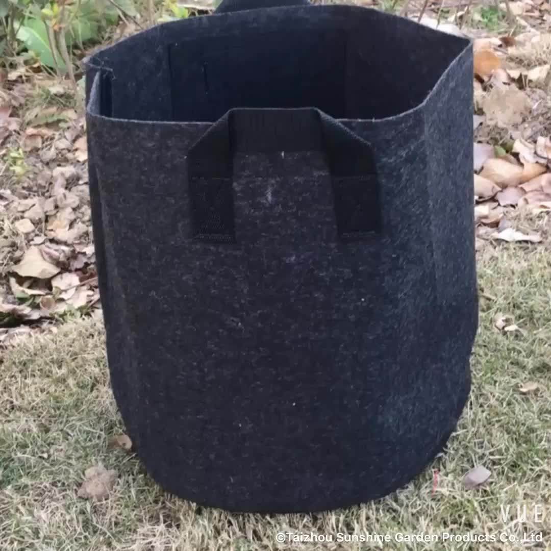 100gallon Smart Flower Pot Felt Fabric Grow Pot Container With Handle
