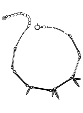 纯银ins手链简约黑色小众设计