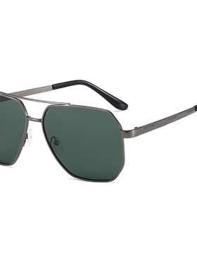 新款偏光太阳镜男士潮个性飞行员蛤蟆眼镜大脸显瘦近视墨镜女开车