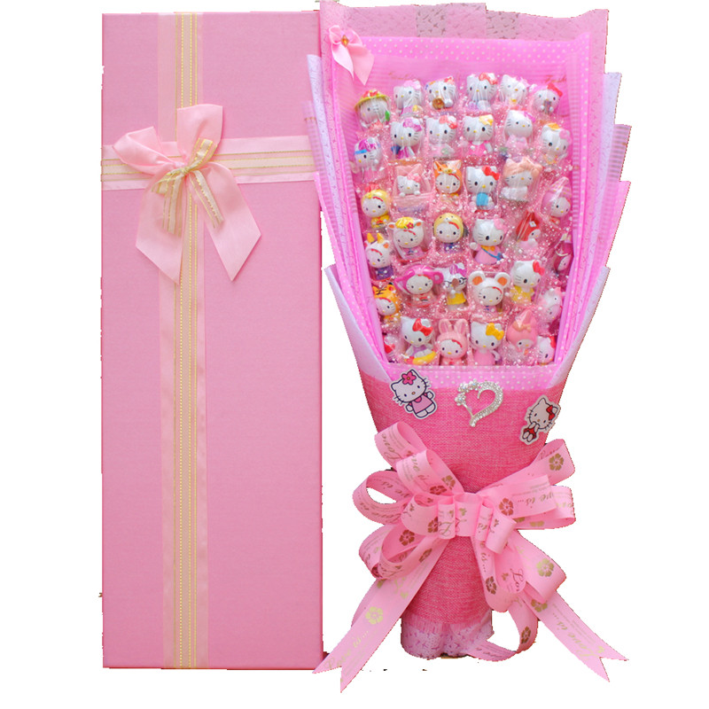 hellokitty公仔凯蒂猫猫咪kt送女友闺蜜创意生日礼物特别走心情人