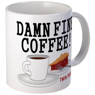 2017Twin Peaks Damn Fine Coffee马克杯趣味卡通包邮咖啡杯