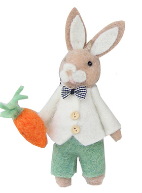 兔子森系情侣兔子桌面摆件森系