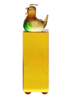 古法琉璃生肖蛇印章摆件定制刻字