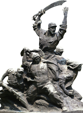 户外大型军人部队摆放园林景观