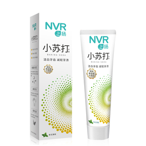 NVR上扬青花薄荷小苏打牙膏去牙渍 亮白清新口气减轻烟渍茶渍 护