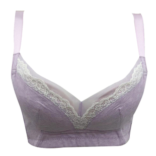 外贸原单 无海绵无钢圈纯棉文胸  薄款聚拢调整型内衣75AA 80AA