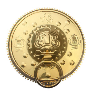 不锈钢钛金兽头仿古兽头拉手 麒麟头 门神 兽头门环大门中式拉手