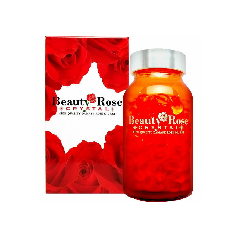 日本代购Beauty Rose保加利亚玫瑰精华精油口服胶囊200粒忧雅芬芳