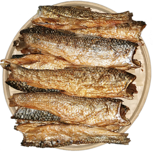 火焙鱼干鱼无头小河鱼干干货特产湖南淡水鱼烟熏去头鱼东江鱼