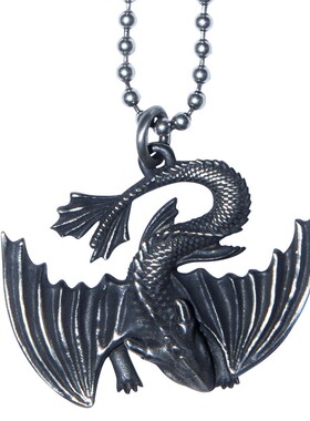 原创小飞龙吊坠纯银项链