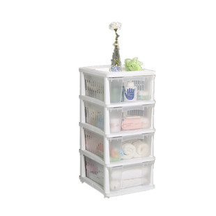 33cm日式塑料抽屉式收纳柜厨房水果蔬菜置物架浴室房间多层收纳架