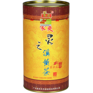 豪爽灵芝溪黄草袋泡茶广东凉茶代用茶120g罐装60袋清远连州特产