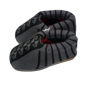 毛线棉鞋男女纯手工编织冬高帮加大码包跟防滑保暖加厚中老年棉鞋