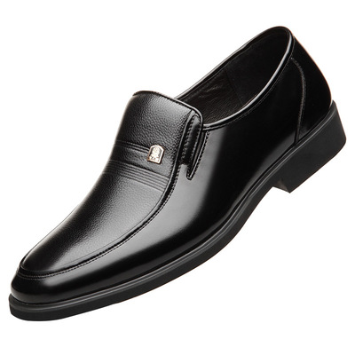 老人头商务正装透气中年爸爸皮鞋