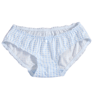 女士纯棉草莓内裤低腰荷叶边可爱包臀全棉女款面包裤少女三角短裤