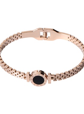 韩版手镯梓琦钛钢冷淡风女