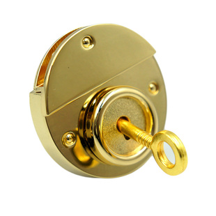 顽度 小圆锁手工皮具diy工具五金配件公文包锁杜勒斯五金锁扣箱包