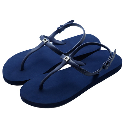 popits蓝色夹脚舒适风休闲凉鞋