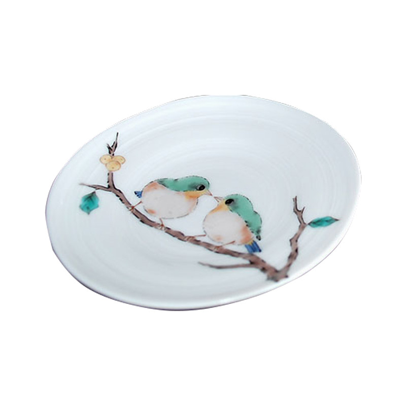 现货英国WEDGWOOD玮致活野草莓陶瓷餐盘 甜点盘 21cm