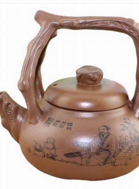 紫砂煮茶器养生两用烧水壶