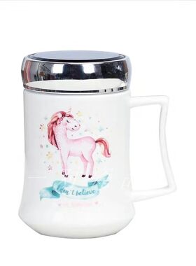 个性马克镜面卡通logo陶瓷杯子