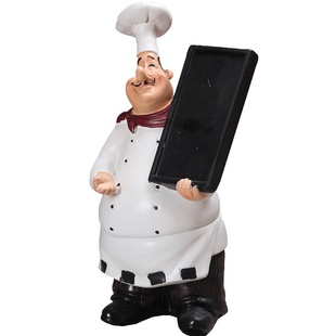 美式复古创意厨师摆件家居西餐厅桌酒柜酒吧个性装饰品蛋糕店摆设