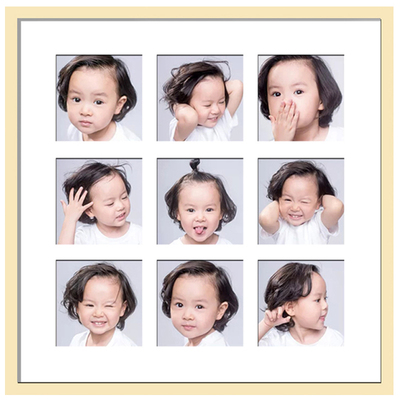 实木两三连相框多孔张8x16寸小联