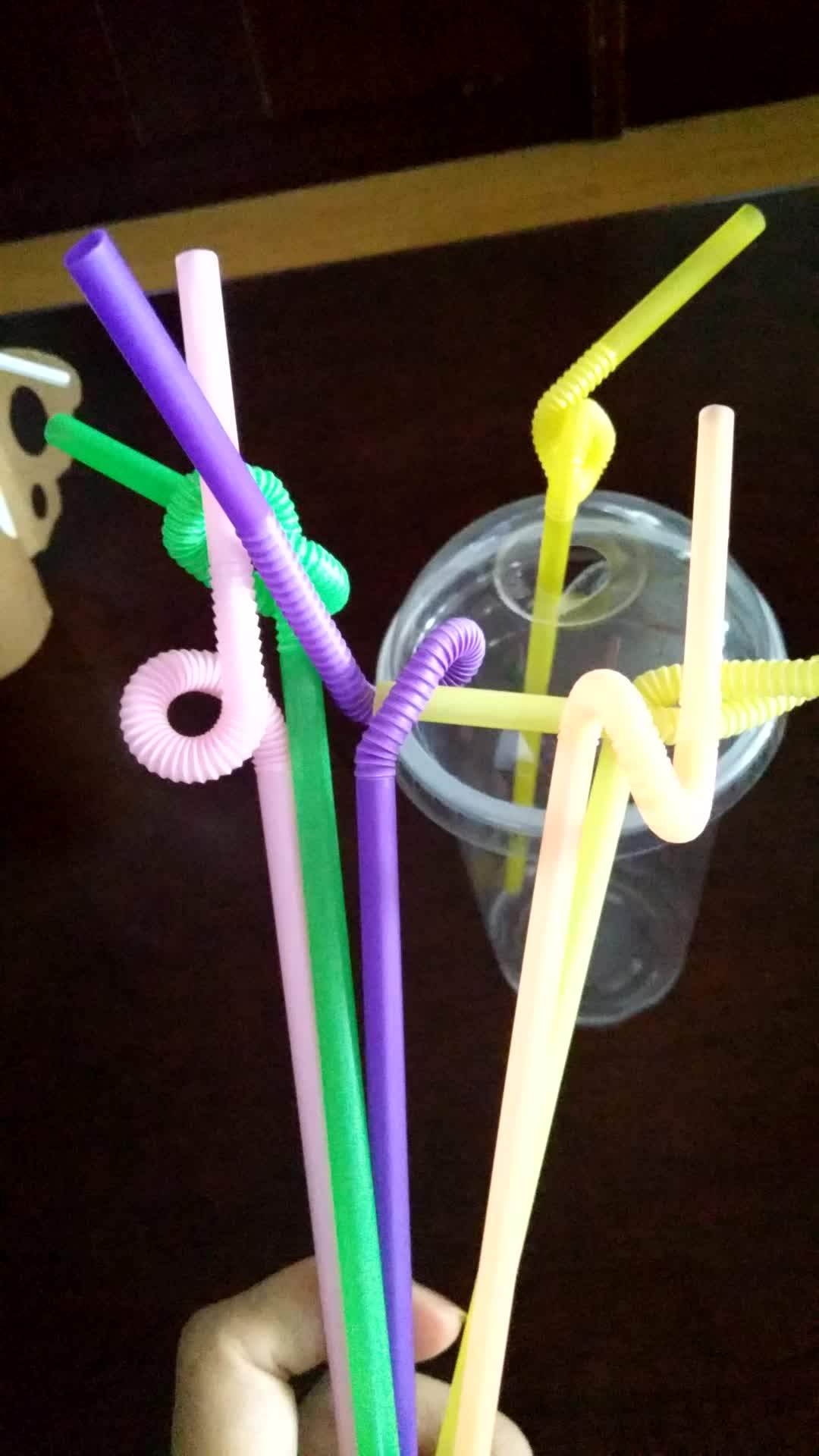 2016 Cheap Low Moq Hot Sale Flexible Plastic Straw For Drinking Juice