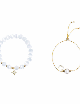 愿望实现寻梦进口k金女神猫眼石