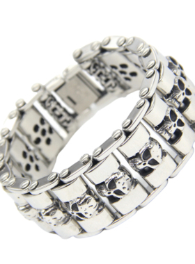 不褪色不过敏手链不锈钢霸气朋克