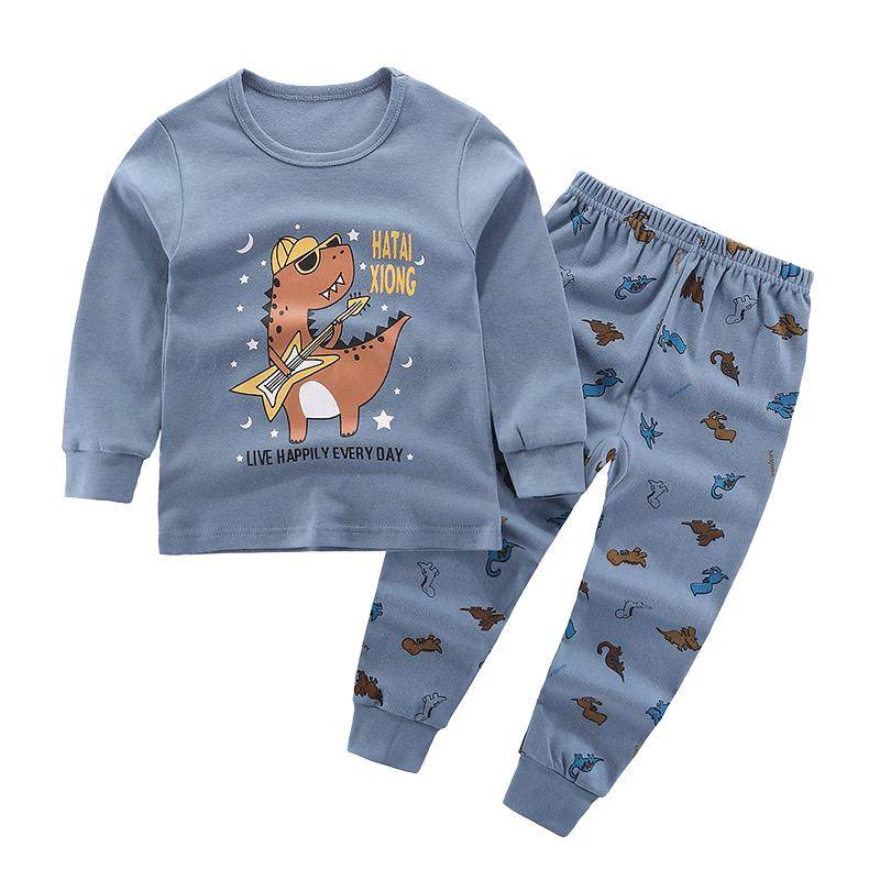 儿童纯棉秋冬保暖内衣套装女童男童全棉秋衣秋裤小孩子家居服睡衣