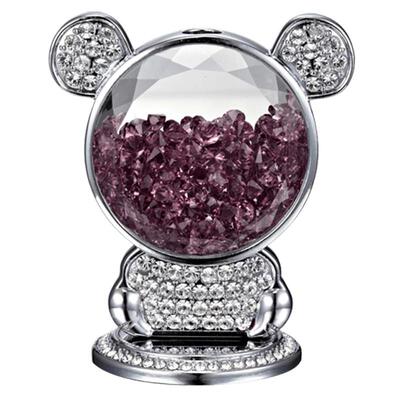 汽车摆件高档可爱小熊水晶漂亮