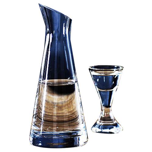 创意 白酒杯7件套装 玻璃杯子烈酒杯 分酒器 一口杯子弹杯