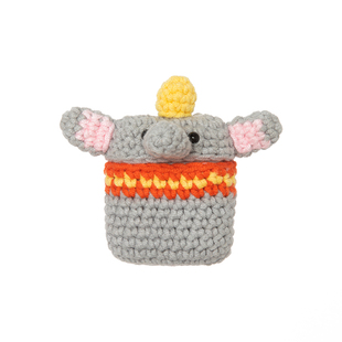 食瓦苹果蓝牙无线耳机airpod3pro3保护套毛绒针织卡通软壳可爱小象创意情侣日韩卡通ins风硅胶手工定制