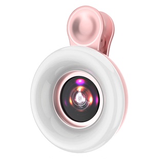 芯鲜微距补光灯美睫拍照神器高清手机镜头网红美妆化妆灯拍摄美眉美唇放大镜抖音淘宝直播视频小型美颜补光灯